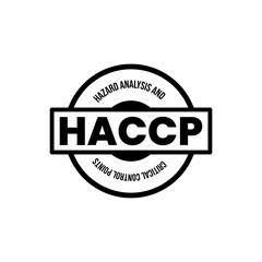 HACCP Hazard Analysis Critical Control Points Icon Label Badge Banner Design Vector