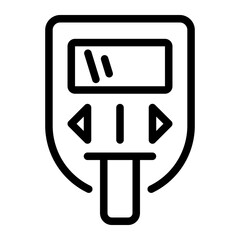 glucometer line icon