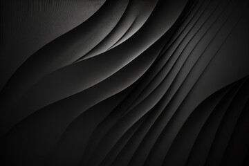 Abstract Background. Abstract Waves, Dark Gradient Backgrop, Black, Gray, Geometric Pattern, 