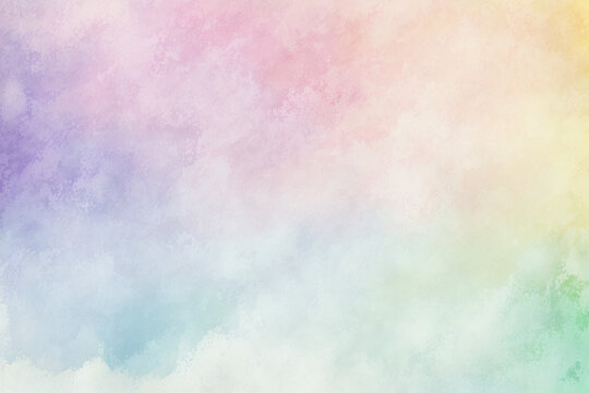 Pastel Color Walercolor Gradient Paper for Background, Wallpaper and Backdrop, Gradient, Soft Light, Abstract, Rainbow © Stormie