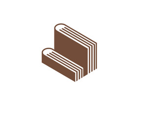 Library logo vector icon illustration