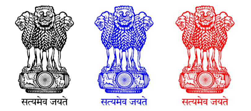 Satyamev Jayate with Ashok Stambh Vector Illustration