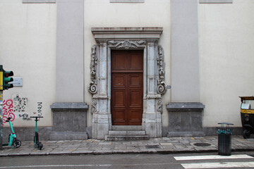 baroque palace (?) in palermo in sicily (italy)