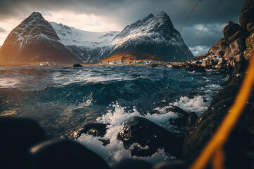 Exploring Norway's Fishing and Aquaculture Industry Through Stunning Landscapes - AI Generative