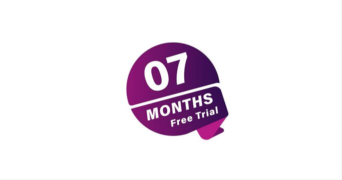 7 months Trial animation, Try It Out for Free. 7 month Trial Offer!