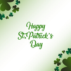 saint patrick text. Suitable for card, banner, or poster