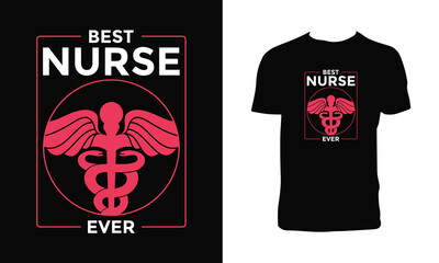 Nurse T Shirt And Apparel Design. 