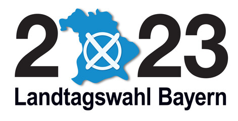Landtagswahl Bayern 2023 - obrazy, fototapety, plakaty