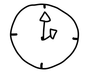 Clock that shows the time 