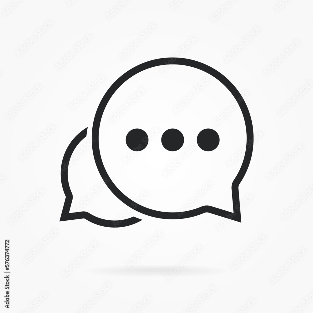 Poster 3d isolated vector elements. Minimal modern message, chat, speak, dialog, chatting icon emblem symbol. 3d blue messaging chatting icon. Mobile app icons for UI UX website mobile app
