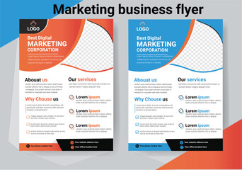 Marketing business flyer. new business flyer. professional business flyer.