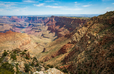 Naklejka premium Cloudy Summer Morning at Grand Canyon National Park