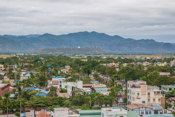 the Cityscape and the Landscape of Mandalay in Myanmar formerly Burma Asia
