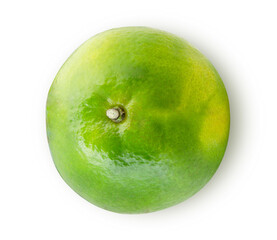 top view orange fruite isolated no white background