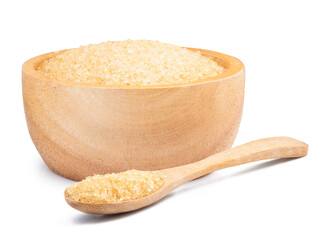 brown sugar isolated on white background