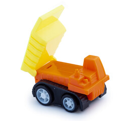toy truck isolated on white background © Poramet