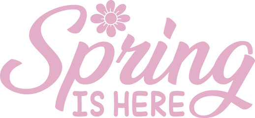 Spring is here SVG Cut Files - Easter Bunny SVG, Spring SVG, Easter Designs, Happy Easter SVG, bunny SVG, Easter cut files, Easter SVG, Easter PNG, Easter Sublimation