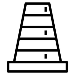 cone line icon style