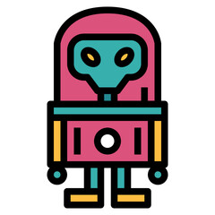 spacesuit filled outline icon style © smalllike