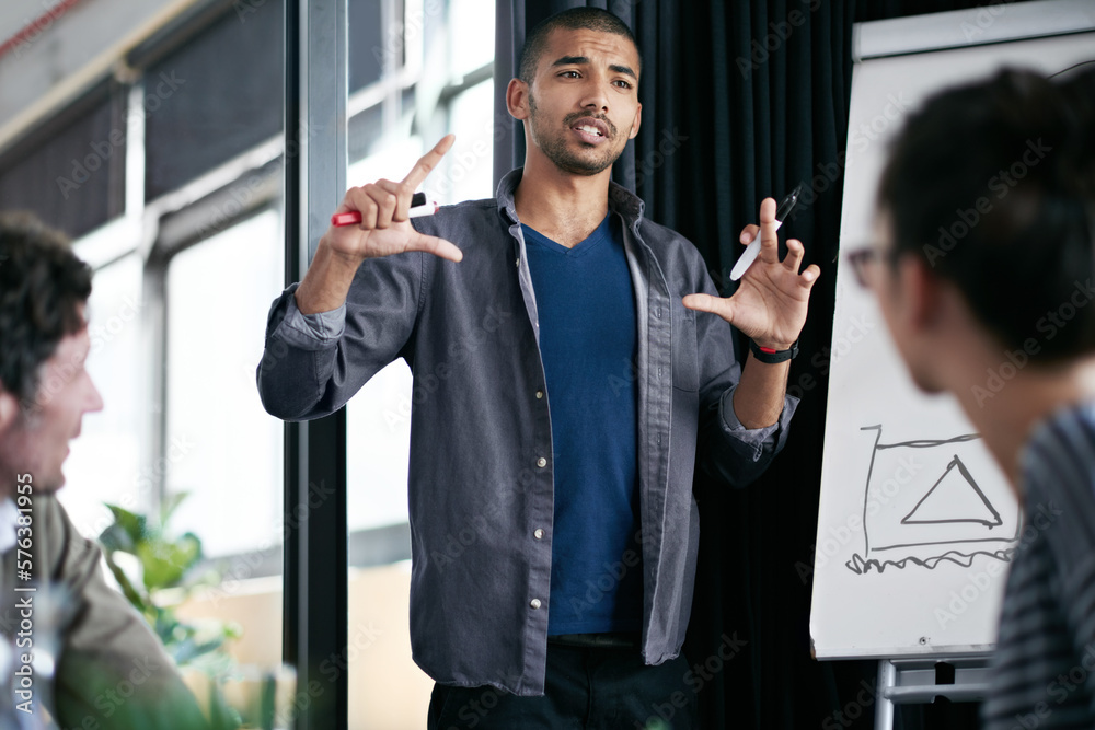 Poster we learn from failure not success. cropped shot of a coworkers in a business meeting.