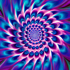Spinning Colorful Vortex - Generative Ai