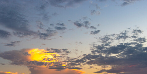 Colorful & Dramatic Sunset Cloudscape 