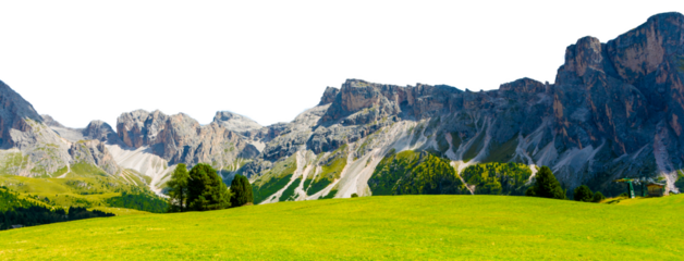 Mountains isolated on transparent background. PNG.
