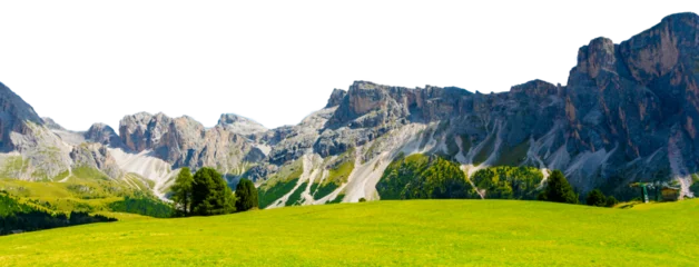 Papier Peint photo Alpes Mountains isolated on transparent background. PNG.
