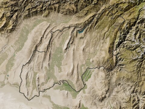 Khatlon, Tajikistan. Low-res satellite. No legend