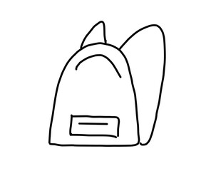 Rucksack, der Proviant und Ressourcen f&uuml;r die Reise bereitstellt