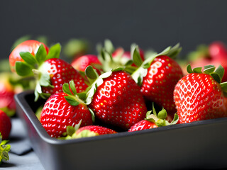 Erdbeeren - ai generative Illustration