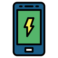 Electronics filled outline icon style