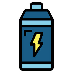 Energy drink filled outline icon style