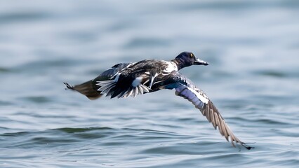 The northern shoveler (Spatula clypeata) male