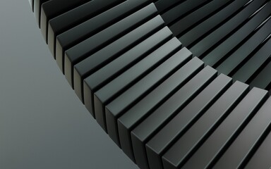 Obraz premium HD background of geometric curve abstract 3d illustration