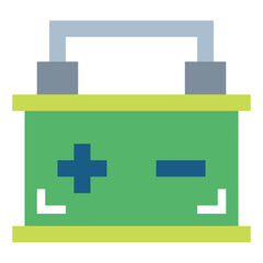 Obraz premium Battery flat icon style