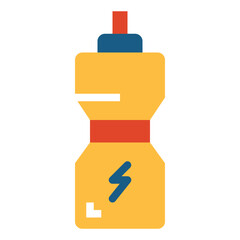 Energy drink flat icon style