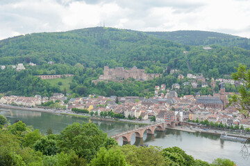 Fototapeta na wymiar Heidelberg, Beautiful medieval city in Germany