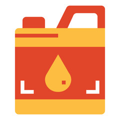 Oil flat icon style