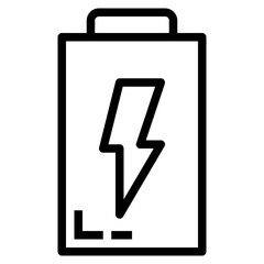 Energy line icon style