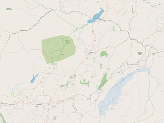 Obraz premium Iringa, Tanzania. OSM. No legend