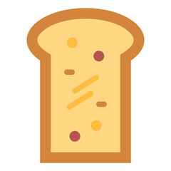 toast flat icon style