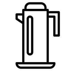 kettle line icon style