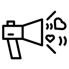 speaker line icon style