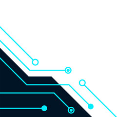 Corner Technology Line Shape