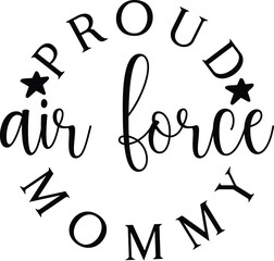 proud air force mommy SVG