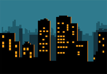 Fototapeta premium city night city