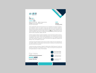 Modern business letterhead