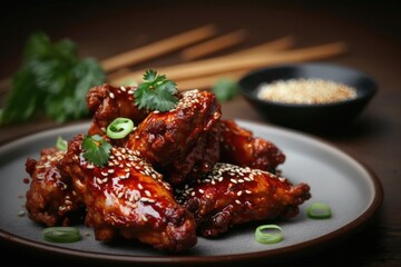 Fototapeta premium Korean fried chicken