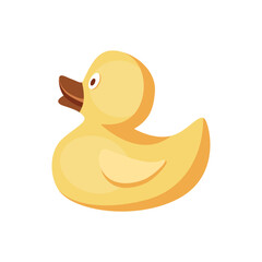 Vector illustration of rubber duck.